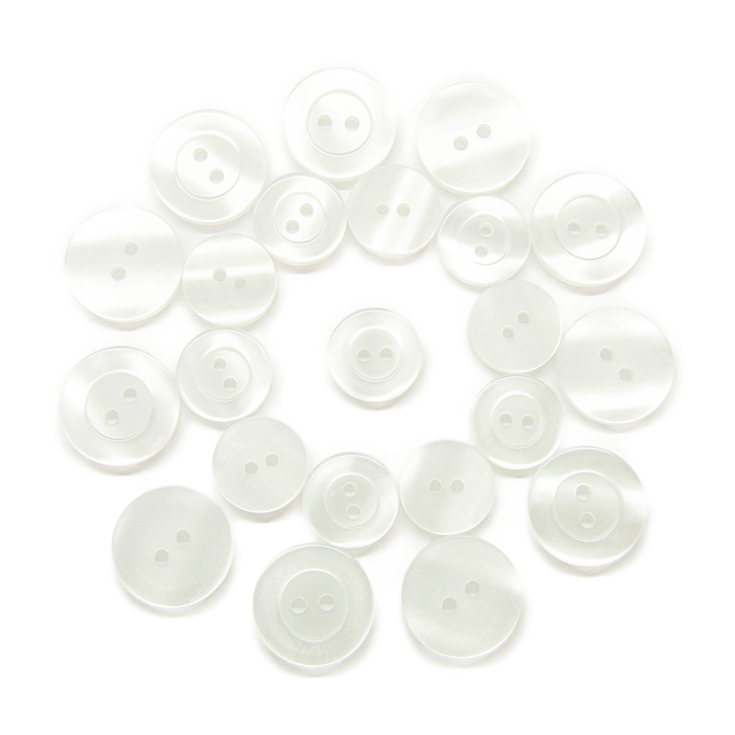 ButtonMode Lab Coat Buttons Full Set includes 11 Jacket Front Buttons x 19mm (3/4 Inch), 11 Jacket Sleeve Buttons x 15mm (5/8 Inch), 22-Buttons