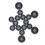 ButtonMode Standard Shirt Buttons Set includes Shirt Front Buttons x 13mm (1/2 Inch), Sleeve Buttons x 11.5mm (7/16 Inch), Collar Buttons x 10mm (3/8 Inch)